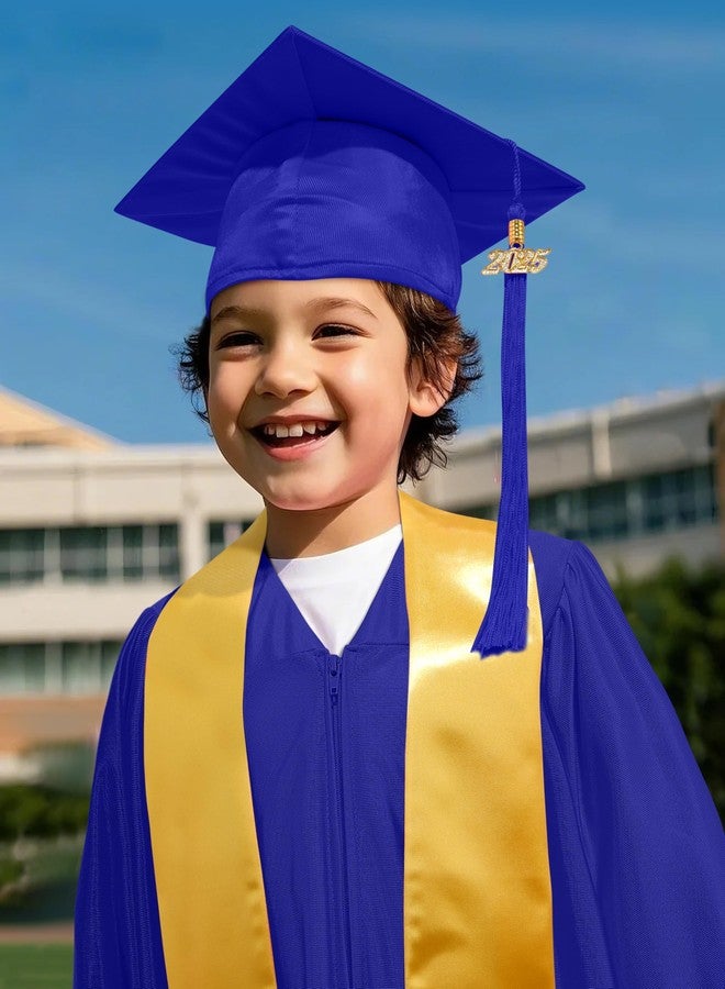 SOMSOC 4 Pieces Kindergarten Graduation Gown Grad Cap Set for Kids Preschool Nursery Graduation Stole Gown with 2025 Tassel - Image 5